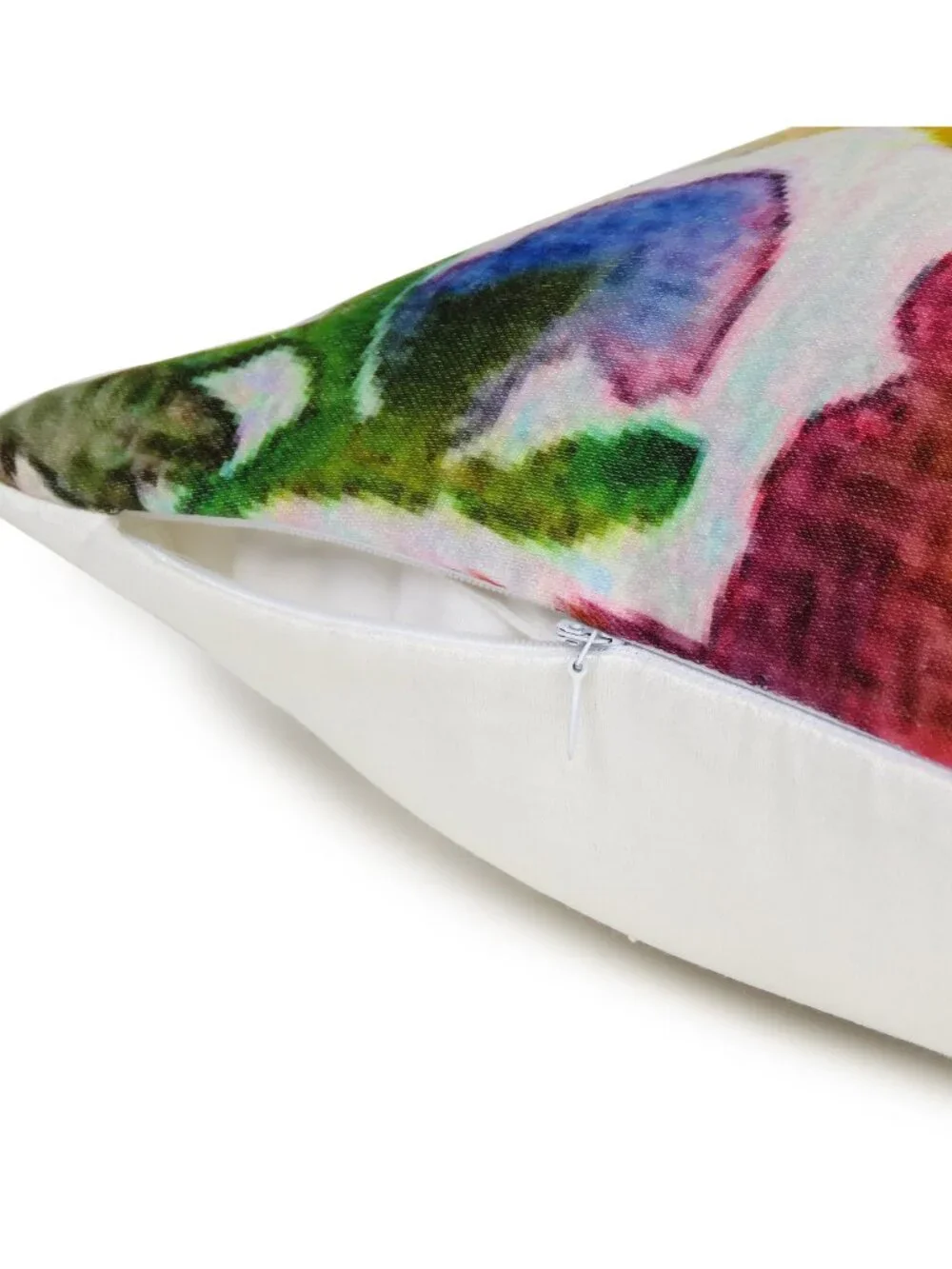 Oussum Watercolor Stain Pattern Cotton Pillow Cover Zipper Closer Set of 2